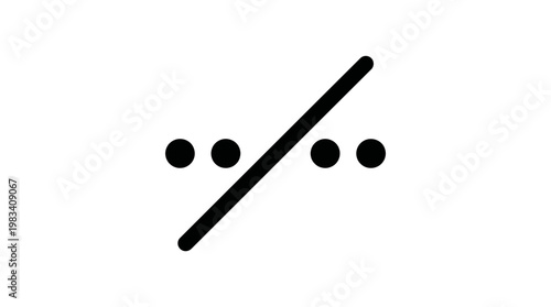 Percent sign symbol icon graphic.