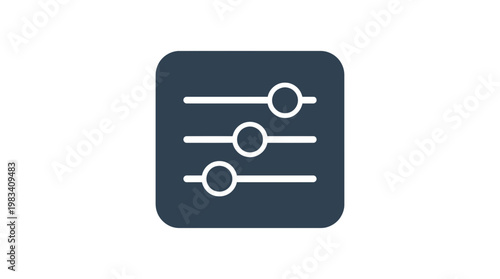 Slider control interface element design.