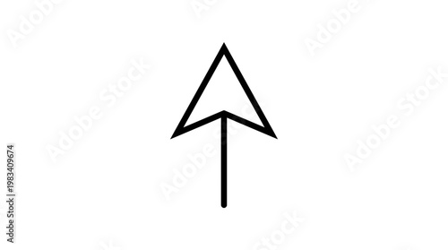 Up Arrow Symbol Pointing Direction.