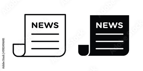 News icon vectors set. vector icon for web design