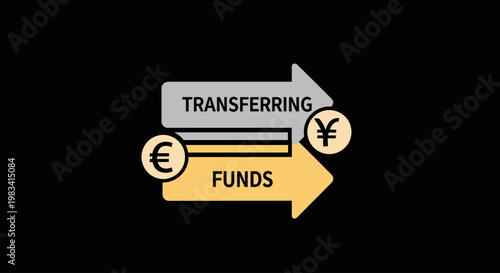 Euro to Yen Currency Exchange and Fund Transfer Concept
