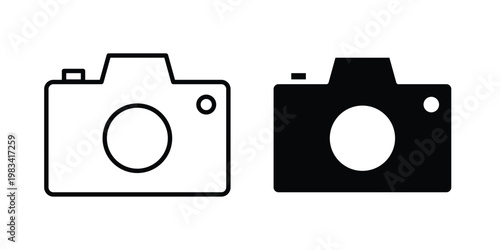 Photo Camera icon vectors set. vector icon for web design