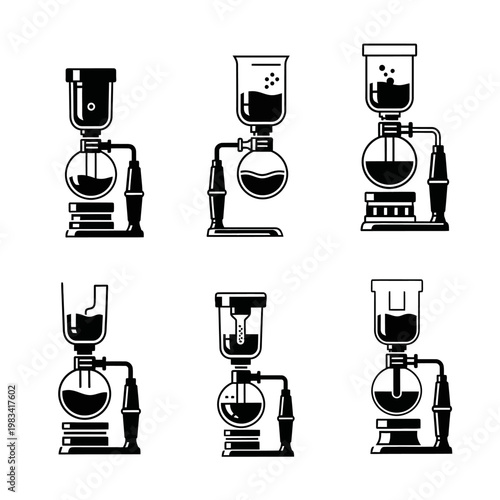 Siphon Coffee Maker Set: Vintage Brewing Methods Collection