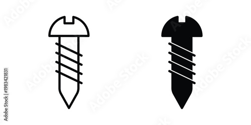 Screw icon vectors set. vector icon for web design