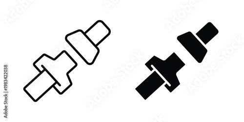 Seat Belt icon vectors set. vector icon for web design