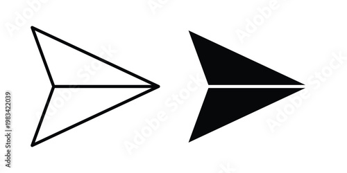 Send icon vectors set. vector icon for web design