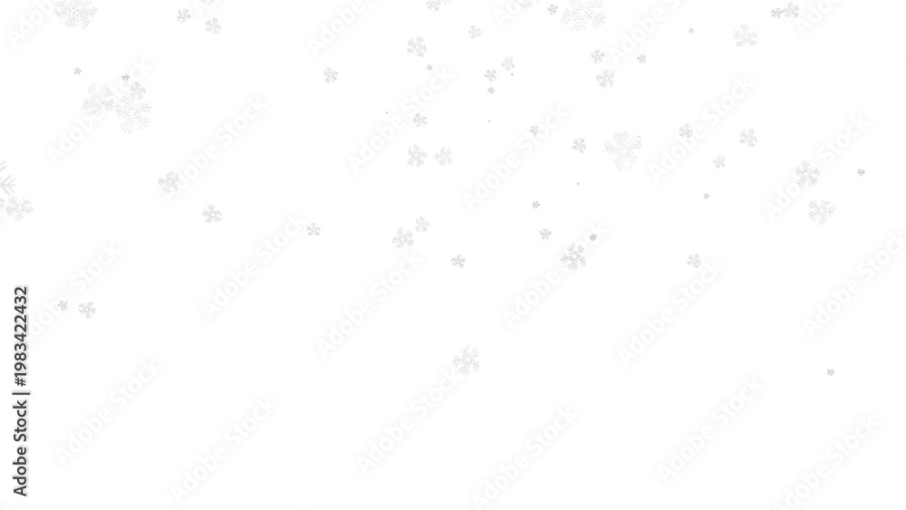 Fototapeta premium Minimalist white star pattern, elegant falling stars background, clean festive holiday texture for winter celebrations and greeting cards isolated on White Background
