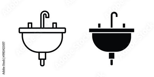 Sink icon vectors set. vector icon for web design
