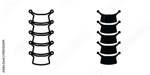 Spine icon vectors set. vector icon for web design
