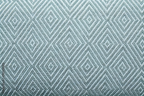 Photos Natural Light Blue Geometric Diamond Woven Fabric Texture Background
