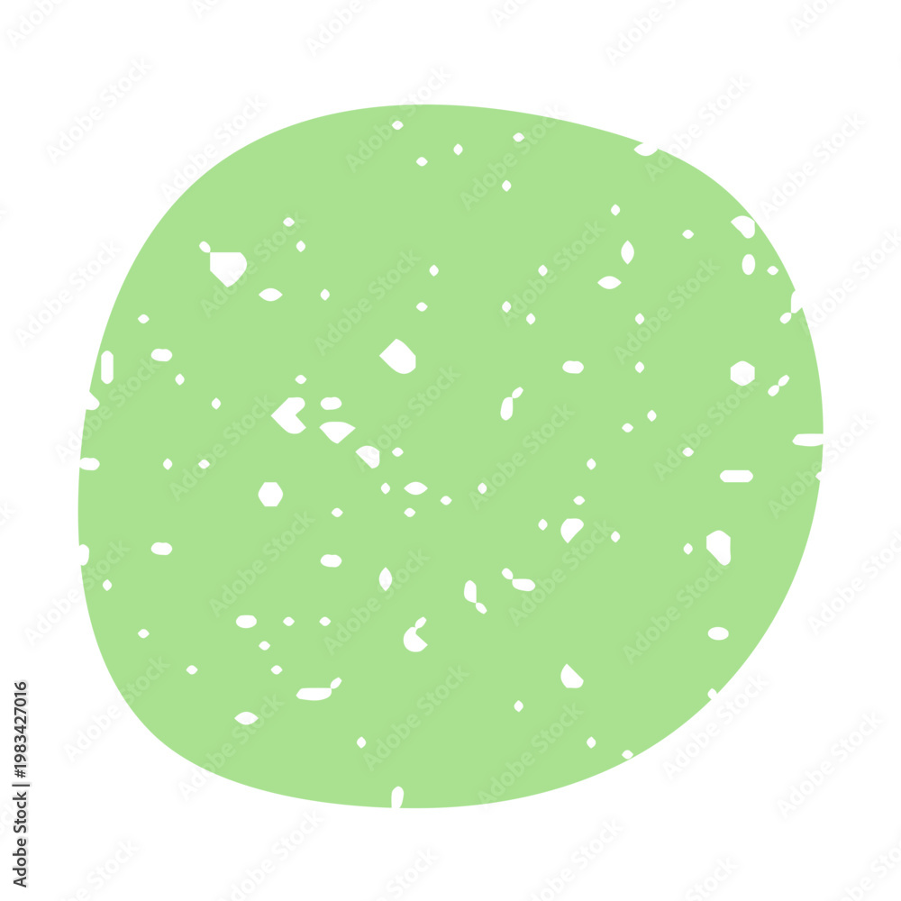 Fototapeta premium Minimal background with random textured circular shapes and grainy texture