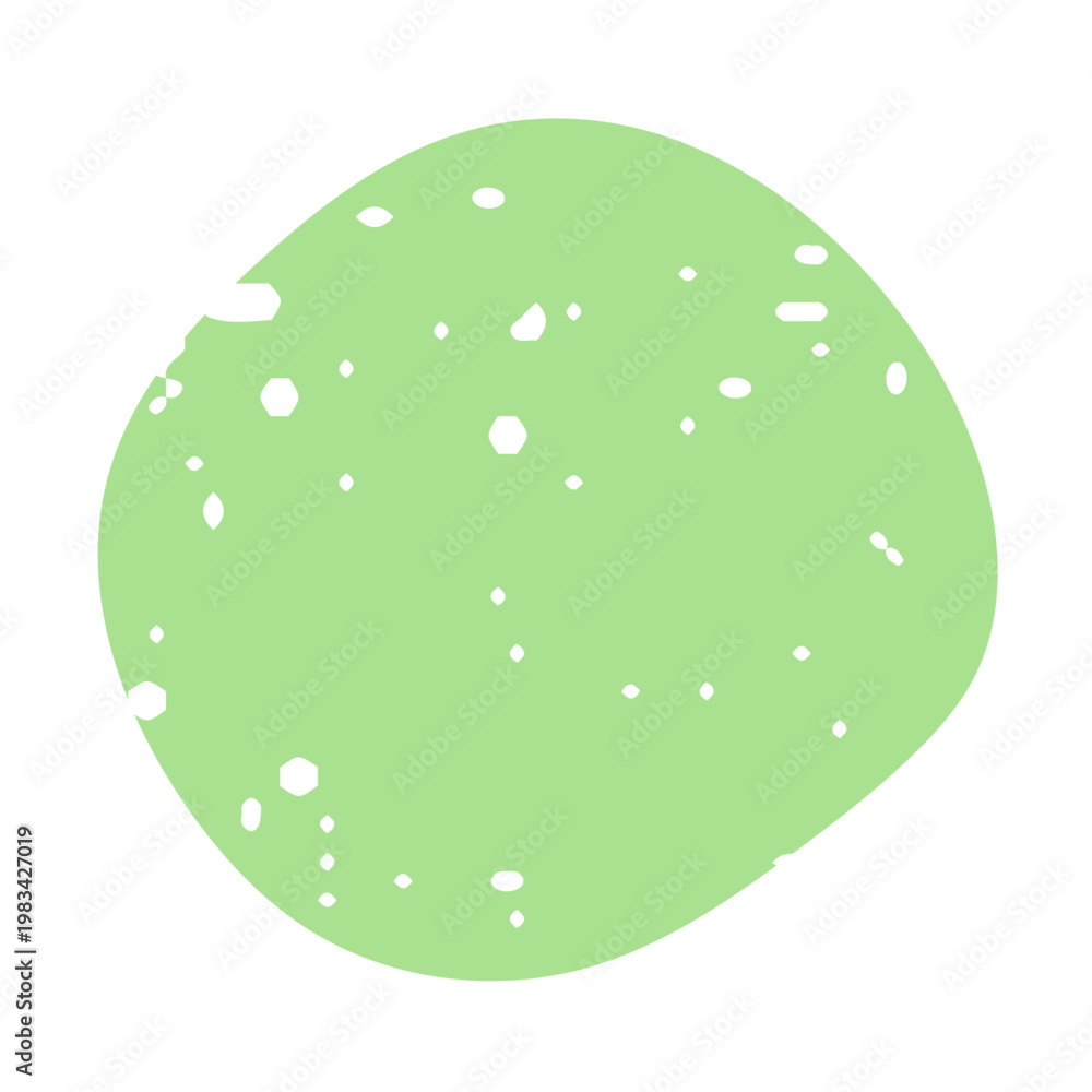 Fototapeta premium Minimal background with random textured circular shapes and grainy texture