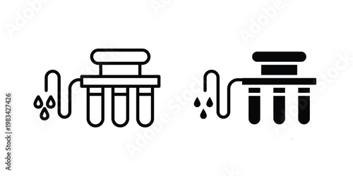 Water filtration icon vectors set. vector icon for web design