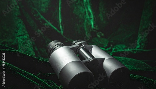 Binoculars on Velvet Background – Lifestyle Visual for Editorial, Exploration, or Luxury Branding Themes