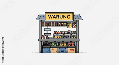 Warung Traditional Indonesian Snack and Drink Stall.