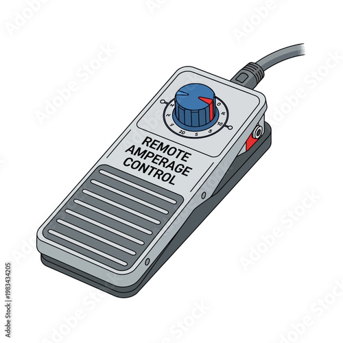 Remote Amperage Control Foot Pedal for Welding and Industrial Equipment