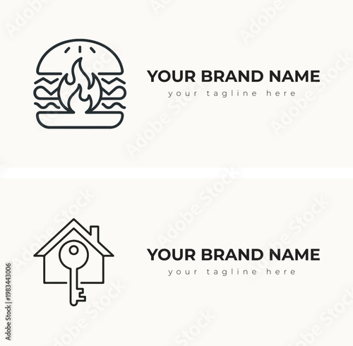 Spicy Flame Burger and Real Estate House Key