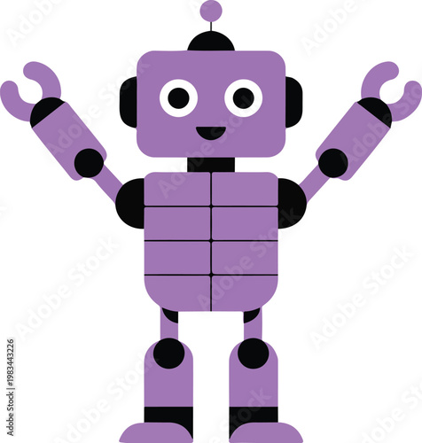 Minimalist cartoon illustration of a purple magic potion bottle with a cork stopper for fantasy and alchemy concepts.