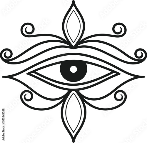 Ancient Egyptian Eye of Horus Symbol for Protection and Royal Authority