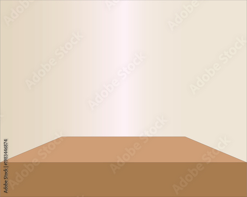 An empty apartment living space features a blank wall and a wooden parquet floor with natural light streaming through a window into the clean interior architecture