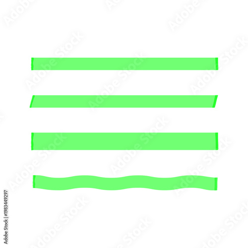 蛍光マーカーペンのライン素材