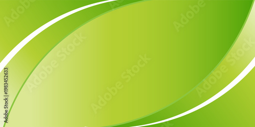 Abstract green and lime gradient background with elegant curved shapes and soft light effects,10eps.