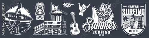 Surfing at summer club event