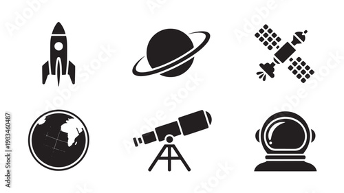 Outer space symbol collection