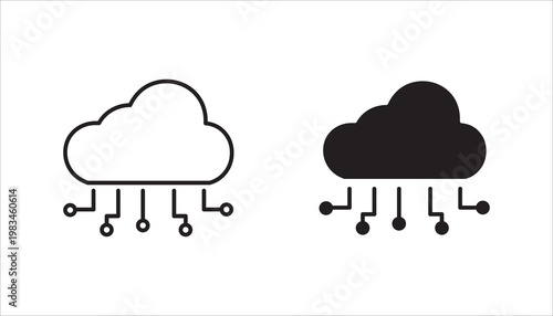 networking icon set, with white background