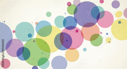 Abstract background with overlapping colorful translucent circles multi colored abstract geometric translucent overlapping colorful artistic background backdrop composition illustration