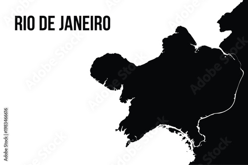 Black silhouette of a woman overlooking rio de janeiro cityscape