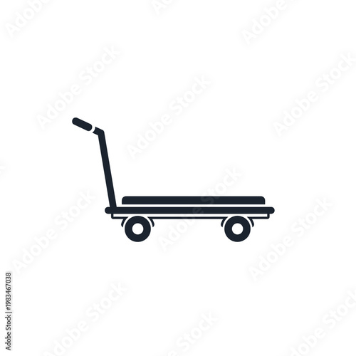 Simple warehouse platform cart graphic