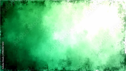 Vector Abstract background with gradient green gives a clean and artistic appearance and watercolor style makes it elegant, background space and digital art concept 