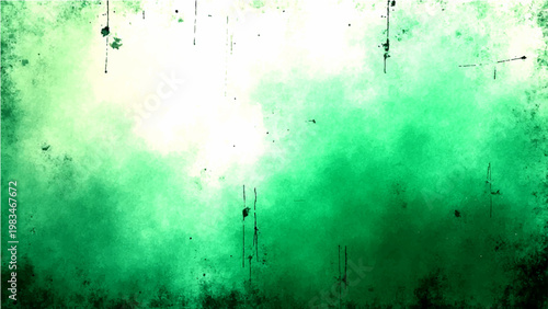 Vector Green textured background abstract style with vintage dark aesthetic and distressed style creates depth and artistic texture , rough edges and a grungy theme 