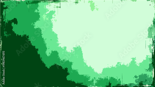 Vector Abstract emerald design background shows varying green hues with irregular shades and vintage style evokes deep contrast with layers of tones form different shades 