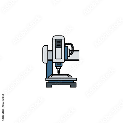 Vertical cnc industrial milling machine