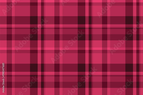 Checkered texture seamless check, individuality plaid tartan pattern. Colourful textile background vector fabric in red and temptation colors.