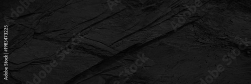 Fotografía Black white dark gray rock stone granite texture background