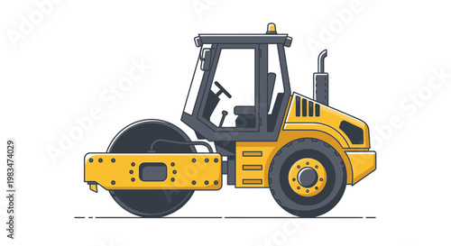 Road Construction Roller Machine - Heavy Duty Asphalt Compactor