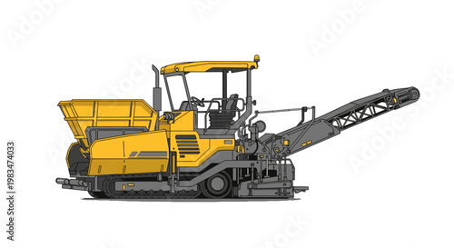 Road Construction Machine Paving Asphalt for Highway Improvement