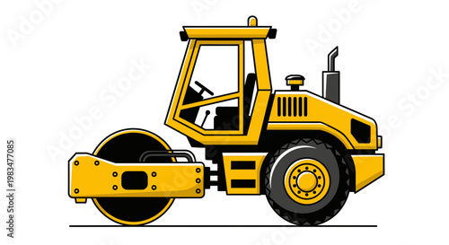 Road Construction Roller Machine - Heavy Duty Asphalt Compactor