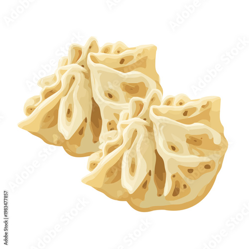 Minimalist 2D vector icon representation of a Manti, displayed on a pure white background