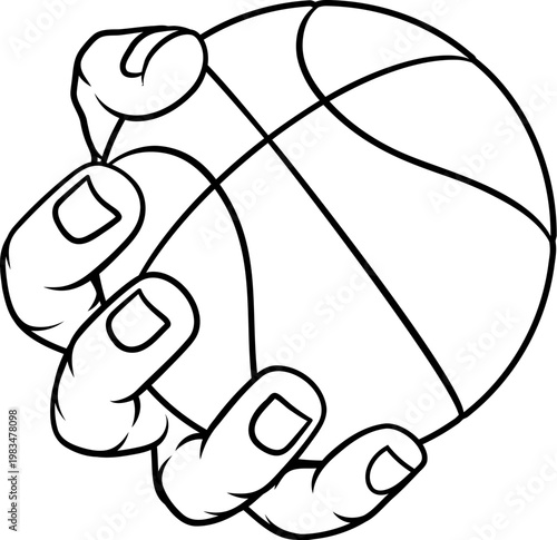 A mascot person hand or fis...