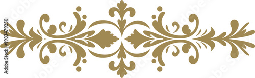 Golden gothic ornament, medieval European drawing inspired by classic Germanic, Angle, Saxon, and Frankish patterns, decorative design for heritage, luxury, and historical art projects.