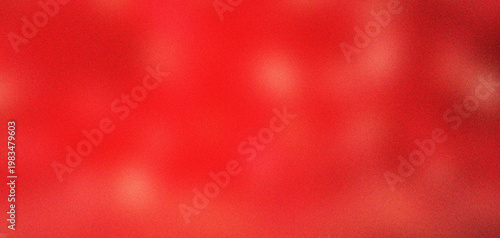Fotografia Vibrant red bokeh background with soft light circles, festive crimson abstract texture for holiday designs, glowing ruby blur backdrop for romantic celebrations and luxury marketing visuals