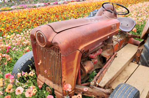 rusty tractor