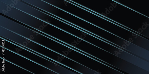 Creative dark digital background with glowing blue light, smoke and mock up place. Design and technology concept. 3D Rendering