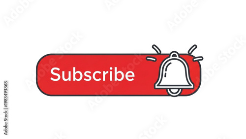 Red subscribe button with a bell icon is shown clearly