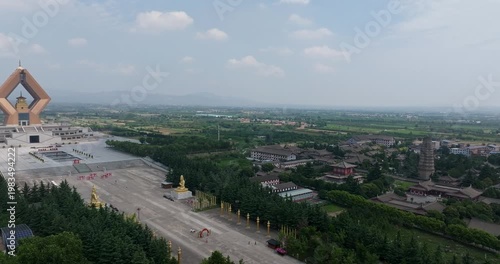 scenery of Famen Temple in baoji, china