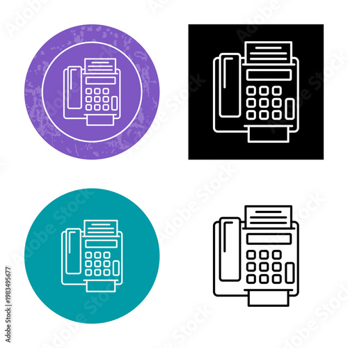 Cuadro en lienzo fax Machine Icon Design